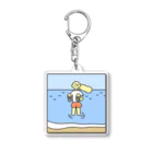 野花の𝙂𝙞𝙧𝙡 𝙞𝙣 𝙩𝙝𝙚 𝙎𝙚𝙖 Acrylic Key Chain