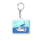 Fortune Campers そっくの雑貨屋さんのさおりん号で釣りしよう Acrylic Key Chain