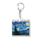 MUGEN ARTのゴッホ / 星月夜　The Starry Night 世界の名画 Acrylic Key Chain