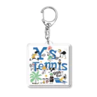 Y's TennisのY's Tennisシャッター柄 Acrylic Key Chain