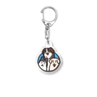 自由の飛び出す犬 Acrylic Key Chain