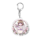 みやペリの花咲く少女 春 Acrylic Key Chain