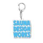 Time Survive DesignのSAUNA DESIGN WORKS（スタンダード）２ アクリルキーホルダー