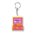 8bit廣播電檯スズり分公司のｓａｖｅ． Acrylic Key Chain