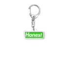 Honest のボックスロゴ(ラッキーグリーン) Acrylic Key Chain