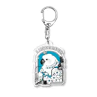 ろう飼い主のLUCKY BIRD Acrylic Key Chain