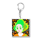 青天女AotennyoのPGC QR オレンジ Acrylic Key Chain