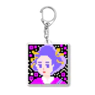 青天女AotennyoのPGC QR パープル Acrylic Key Chain