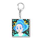 青天女AotennyoのPGC QR ブルー Acrylic Key Chain