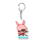 にかもとりか🐰喋ったり弾き語ったり縫ったりの日々のりかうさといっしょ Acrylic Key Chain