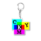 yoyappの減色混合 CMYK アクリルキーホルダー