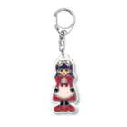 YUM DOLLSのおしゃれレッド都ちゃん Acrylic Key Chain