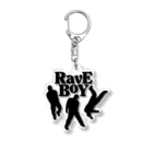 Mohican GraphicsのRave Boy Records Acrylic Key Chain
