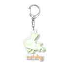 ［ n / k ］ONLINE_SHOPの走るシチョウサ(青肉) Acrylic Key Chain