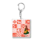 Cicogna（チコーニャ）のpatchwork GIRL Acrylic Key Chain