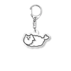 おてもと　はしらのまゆげねこ-えびふらい Acrylic Key Chain