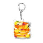 オムタマスタジオのひよこシェフズとホットケーキ Acrylic Key Chain