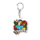 Cody the LovebirdのChubby Bird オカメインコとマンドリン　Birdic Inspiration 2 Acrylic Key Chain