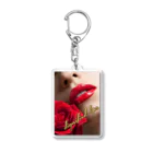 キッチンファラオの美女の口唇に薔薇 Acrylic Key Chain