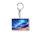 幻想夢風景-AIアート-のAIアート　虹色の雲 Acrylic Key Chain