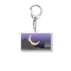 sandy-mのロッキー山脈の静かな夜 Acrylic Key Chain