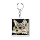 チョークアートグッズ😊のチョークアートの子猫ちゃん😊 Acrylic Key Chain