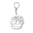 こねずみ出版のみいちゃんとふくちゃん02 Acrylic Key Chain