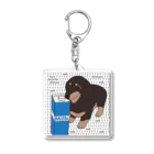 kogipanketuの牛乳犬 Acrylic Key Chain