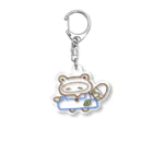 こやまのおみせのゆるたぬき(おしごと)グッズ Acrylic Key Chain