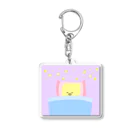 バター色のバターのおやすみバター(絵本の世界) Acrylic Key Chain