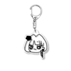 小鈴商店_SUZURI支店のもちもちこぼこら(黒もちもち) Acrylic Key Chain