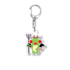 🐸かえるさんと仲間たち🐸のハロウィン　コウモリママ  Acrylic Key Chain