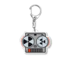 北風のゼリーのオープンリールテープレコーダー（カラー） Acrylic Key Chain