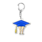 dougaseiseitokoroの足の生えた帽子（角帽） Acrylic Key Chain