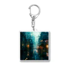 PixVoxFoxの雨の街 Acrylic Key Chain