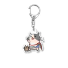 ひよこ男爵とまだむにゃんのにゃうぐすとぅす Acrylic Key Chain