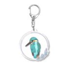 やちよ｜リアル鳥イラストのカワセミさん Acrylic Key Chain