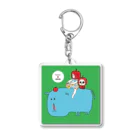 とんきっき本舗のとんき×ハナイロ　どおお！！ Acrylic Key Chain