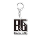 飛び出せ！ ささみショップのBlack & GAL Acrylic Key Chain