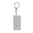 Charamaru Marketのあしあと（コンクリート） Acrylic Key Chain