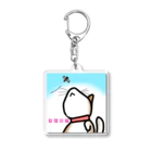 世界地図の犬or猫？ Acrylic Key Chain