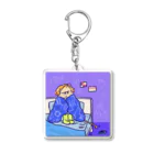 うみ工房・なかにしちさと　のめんどくさい娘 Acrylic Key Chain