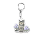 OHAYO CHAHANの男木島猫ずかんアクキー(ココア) Acrylic Key Chain