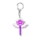 くるみの魔法少女♡ステッキ purple Acrylic Key Chain
