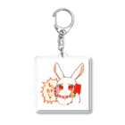 .°ஐ.*まりる°ஐ.*のレッドカードうさぎ Acrylic Key Chain