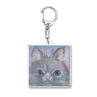 猫のきぬくんのお店のフクロウじゃないもん Acrylic Key Chain