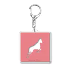 あっきょん(旧たもちゃん)のOUMASAN  COLOR - pink Acrylic Key Chain