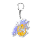 menrui_alphaのリーフィードラゴンちゃん Acrylic Key Chain