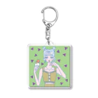 sakuma asanaの黄道十二星座女子図♑️山羊座 Acrylic Key Chain