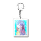 帆波　綾の青髪 Acrylic Key Chain